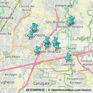 Mappa Via Enrico Toti, 20864 Agrate Brianza MB, Italia (1.53667)