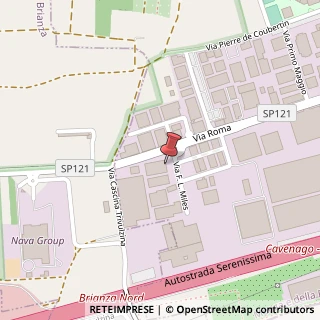 Mappa Via F. L. Miles, 2, 20873 Cavenago di Brianza, Monza e Brianza (Lombardia)