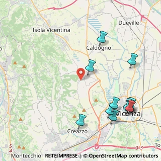 Mappa Via Gorizia, 36030 Costabissara VI, Italia (5.07)