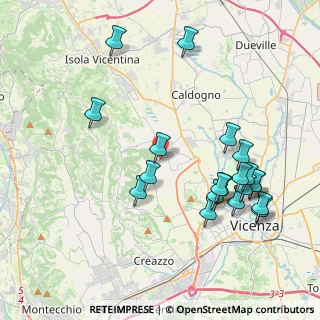 Mappa Via Gorizia, 36030 Costabissara VI, Italia (4.321)