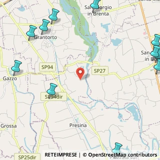 Mappa Via Pastorizia, 35016 Piazzola sul Brenta PD, Italia (3.64545)