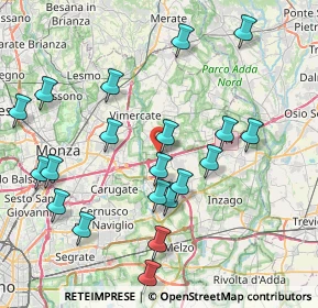 Mappa Via Giovanni Falcone, 20873 Cavenago di Brianza MB, Italia (8.7015)