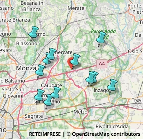 Mappa Via Giovanni Falcone, 20873 Cavenago di Brianza MB, Italia (7.24833)