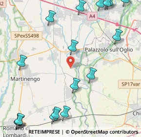 Mappa Via Pietro Nenni, 24050 Palosco BG, Italia (6.4985)
