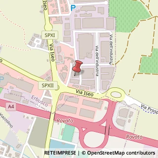 Mappa Via Iseo, 12, 25030 Erbusco, Brescia (Lombardia)