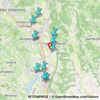 Mappa Piazza G. Mazzini, 36070 Castelgomberto VI, Italia (1.86091)