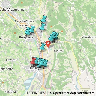 Mappa Piazza G. Mazzini, 36070 Castelgomberto VI, Italia (1.6305)