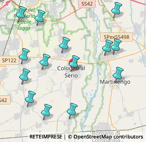 Mappa Via S. Martino, 24055 Cologno Al Serio BG, Italia (4.83714)