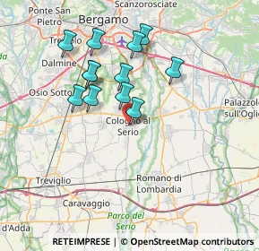 Mappa Vicolo Vaglietti, 24055 Cologno Al Serio BG, Italia (6.34333)