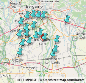 Mappa Vicolo Vaglietti, 24055 Cologno Al Serio BG, Italia (6.8455)