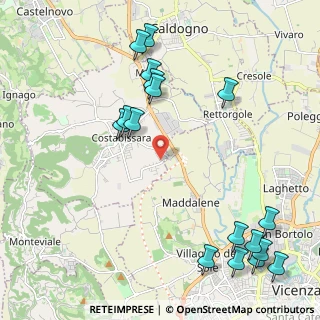 Mappa Piazzetta S. Stefano, 36030 Costabissara VI, Italia (2.69)