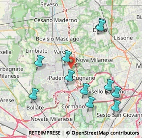 Mappa Piazza S. Francesco d'Assisi, 20037 Paderno Dugnano MI, Italia (4.31545)