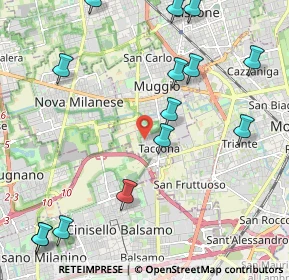Mappa Via Vincenzo Bellini, 20835 Muggiò MB, Italia (2.67)