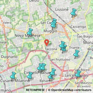 Mappa Via Vincenzo Bellini, 20835 Muggiò MB, Italia (2.70786)