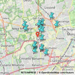 Mappa Via Vincenzo Bellini, 20835 Muggiò MB, Italia (1.50313)