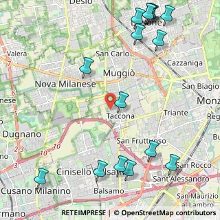 Mappa Via Vincenzo Bellini, 20835 Muggiò MB, Italia (2.96625)