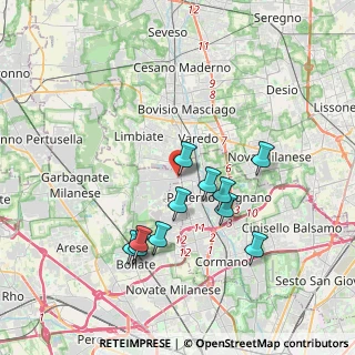 Mappa Via Dante Alighieri, 20037 Senago MI, Italia (3.38818)