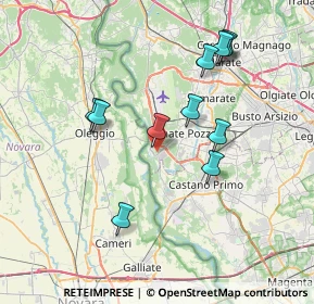 Mappa Via Salvatore Quasimodo, 21015 Lonate Pozzolo VA, Italia (7.10455)