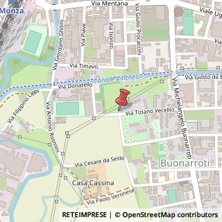 Mappa Via Tiziano Vecellio, 16, 20900 Monza, Monza e Brianza (Lombardia)