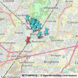 Mappa Via Franchetti, 20900 Monza MB, Italia (1.32056)