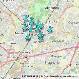 Mappa Via Franchetti, 20900 Monza MB, Italia (1.31357)