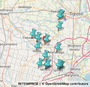 Mappa Piazza 1° Maggio, 30037 Scorzè VE, Italia (7.10063)