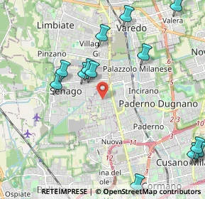 Mappa Via Corridori, 20037 Paderno Dugnano MI, Italia (2.82688)