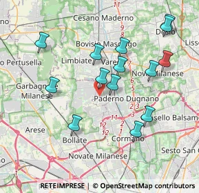 Mappa Via Corridori, 20037 Paderno Dugnano MI, Italia (3.85643)