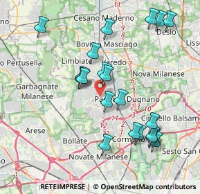 Mappa Via Corridori, 20037 Paderno Dugnano MI, Italia (3.945)