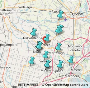 Mappa Via dei Soranzo, 30037 Scorzè VE, Italia (6.33667)