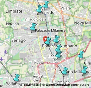 Mappa Via Maresciallo Giardino, 20037 Paderno Dugnano MI, Italia (2.5075)