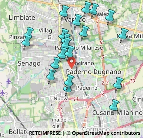 Mappa Via Maresciallo Giardino, 20037 Paderno Dugnano MI, Italia (1.991)