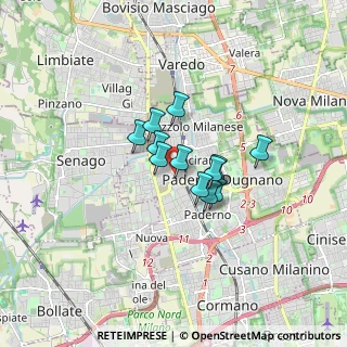 Mappa Via Maresciallo Giardino, 20037 Paderno Dugnano MI, Italia (0.99167)