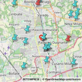 Mappa Via Maresciallo Giardino, 20037 Paderno Dugnano MI, Italia (2.689)