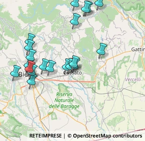 Mappa Via Guglielmo Marconi, 13836 Cossato BI, Italia (8.1535)