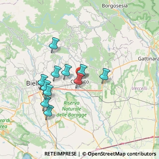 Mappa Via Guglielmo Marconi, 13836 Cossato BI, Italia (6.58273)