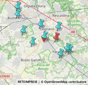 Mappa Vicolo Giuseppe Garibaldi, 20034 San Giorgio su Legnano MI, Italia (3.70545)