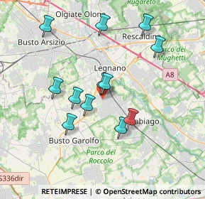 Mappa Vicolo Giuseppe Garibaldi, 20034 San Giorgio su Legnano MI, Italia (3.39417)