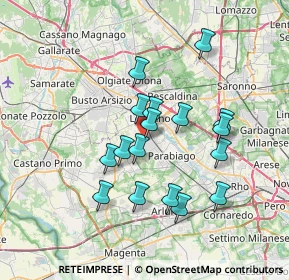 Mappa Vicolo Giuseppe Garibaldi, 20034 San Giorgio su Legnano MI, Italia (6.20941)