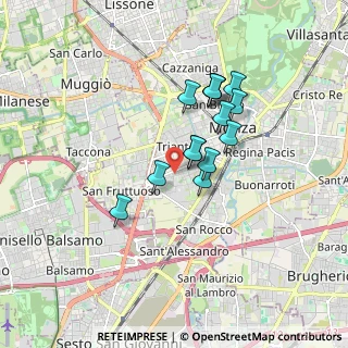 Mappa Via Marche, 20900 Monza MB, Italia (1.33643)