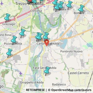 Mappa 24040 Canonica d'Adda BG, Italia (3.3265)