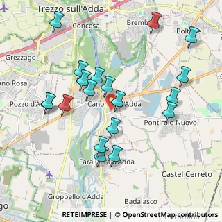 Mappa 24040 Canonica d'Adda BG, Italia (2.02368)