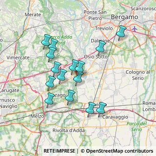 Mappa 24040 Canonica d'Adda BG, Italia (6.61533)