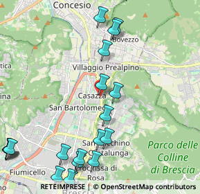 Mappa Via Casazza, 25128 Brescia BS, Italia (2.7865)