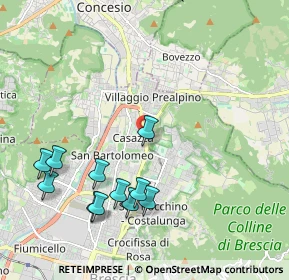 Mappa Via Casazza, 25128 Brescia BS, Italia (2.22455)
