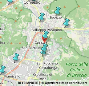 Mappa Via Casazza, 25128 Brescia BS, Italia (2.61091)