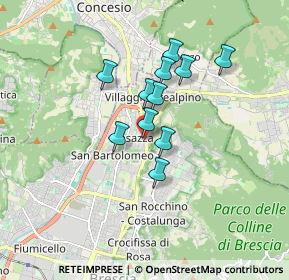 Mappa Via Casazza, 25128 Brescia BS, Italia (1.26273)