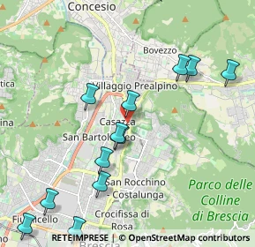 Mappa Via Casazza, 25128 Brescia BS, Italia (2.44923)