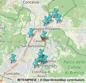 Mappa Via Casazza, 25128 Brescia BS, Italia (1.87833)