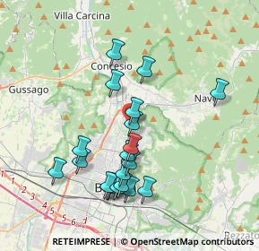 Mappa Via Casazza, 25128 Brescia BS, Italia (3.6275)